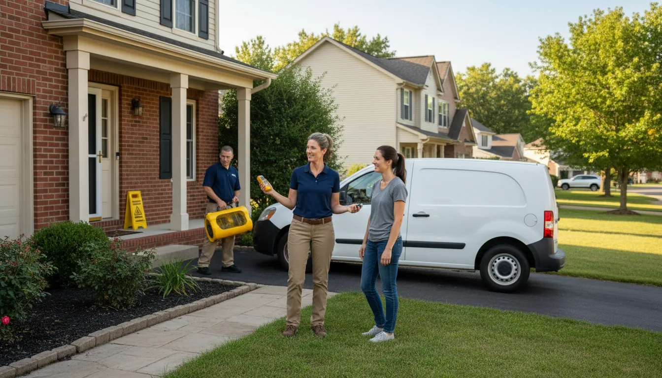 Residential water damage restoration in Homestead, PA
